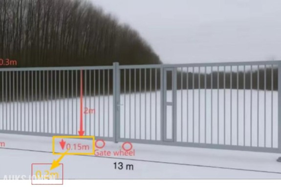 2026 13 meter bred industriell skyveport av Q235B-stål med 550 g/m² varmforsinking - ingen minstepris