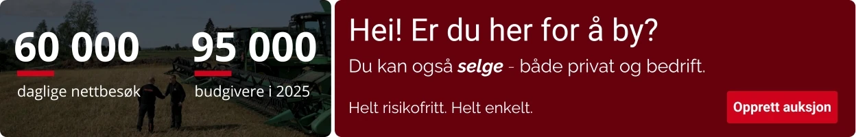 Kampanjebanner på Auksjonen.no