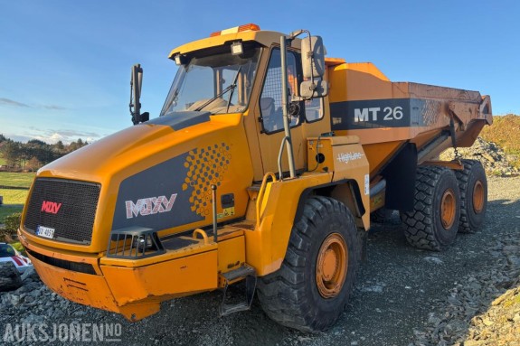 2007 MOXY MT26 HIGHLINE DUMPER 6x6 – 23,5T NYTTELAST. 4NYE DEKK. RYGGEKAMERA.