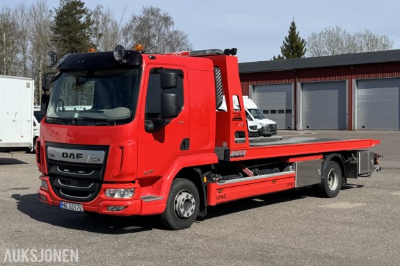 2024 DAF LF210FA - 12T bergingsbi/planbil med Omars-plan, 3-seter