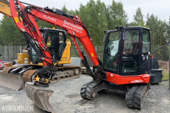 2020 Kubota KX060-5 / 6-tonns minigraver / Kun 2410 timer / Service / 1 eier / Sertifisert