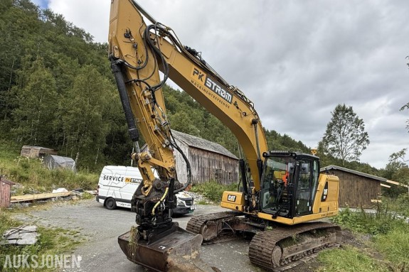 2018 Cat 320 NG beltegravemaskin 7 063t m/ CAT rototilt, pusse skuffe og trimble GPS.