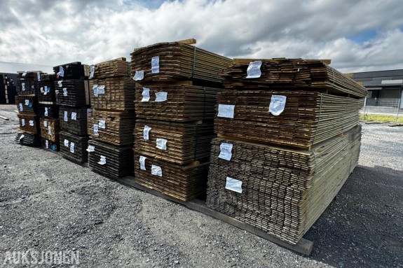 CU impregnert Dobbelfals bordkleding - Rett - Concice - EP - Furu 22x123 - 1 pakke - Totalt 637 meter