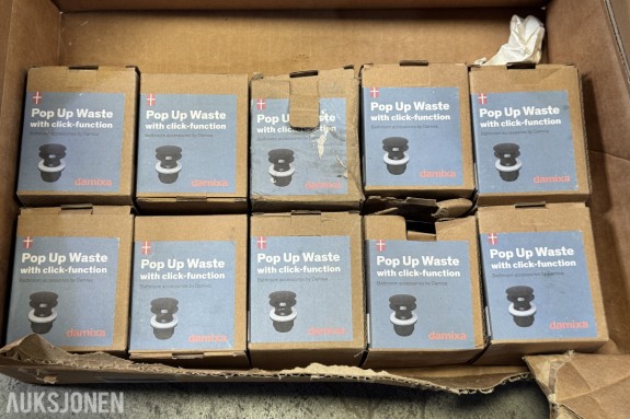 10 Stk Damixa Pop Up Waste med click-funksjon