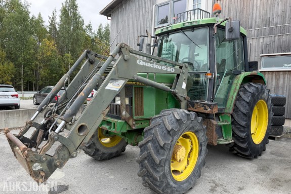 1994 John Deere 6300 Traktor, Quicke 640 frontlaster, 9 209 t