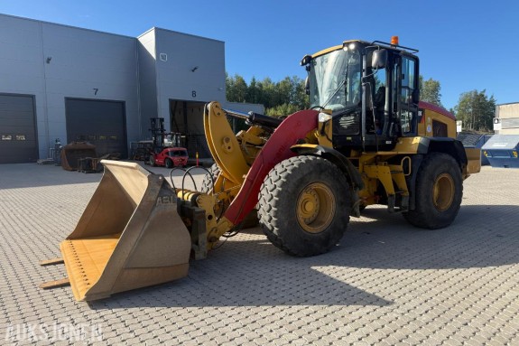 2014 Cat 938K HJULLASTER SERVICEAVTALE VELHOLDT SKUFF HUDRAULISK PALLEGAFFEL SENTRALSMØRING